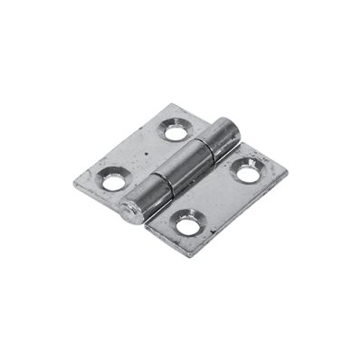 Plain Butt Hinge - Fixed Pin (1838) - Zinc 25 x 25mm