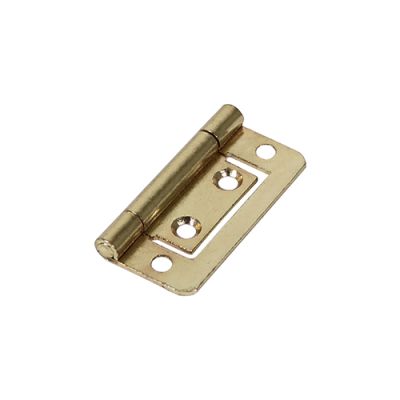 Flush Hinge (105) - Electro Brass 75 x 51mm