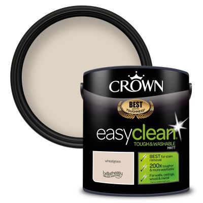 Crown Paints easyclean® Matt Emulsion - Wheatgrass® - 2.5L
