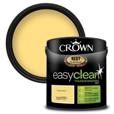 Crown Paints easyclean® Matt Emulsion - Happy Daze® - 2.5L