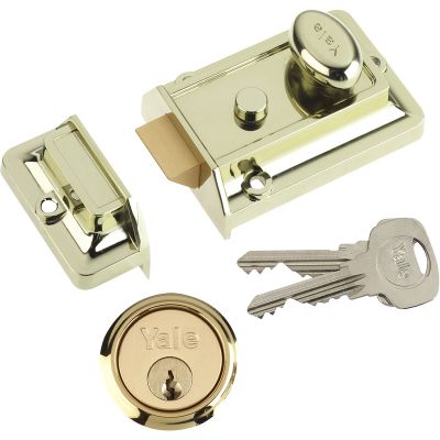 Yale Traditional 77 Nightlatch - Polished Brass 