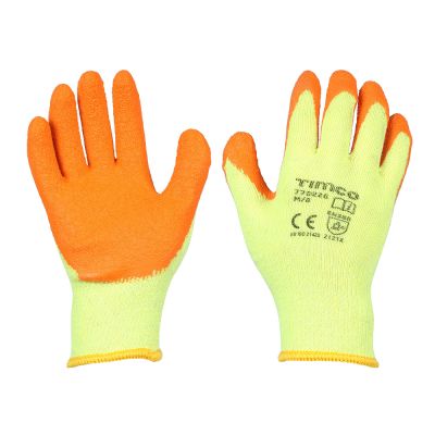 MEDIUM Eco-Grip Gloves - Crinkle Latex Coated