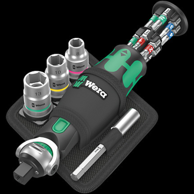 Wera 8009 Zyklop Pocket Ratchet Set 2 - 18pc
