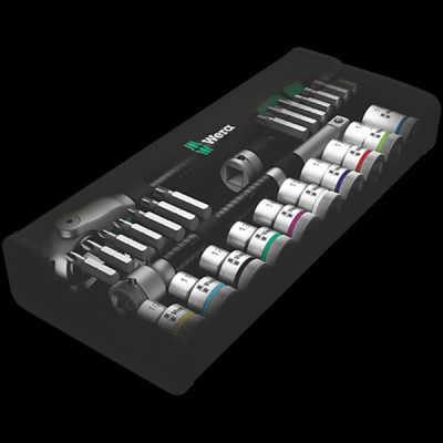 Wera 8100 SC 6 Zyklop Speed Ratchet Set 1/2" Drive - Metric - 28pc