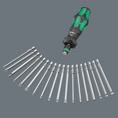Wera Kraftform Kompakt Turbo-1 Screwdriver Set- 19pc
