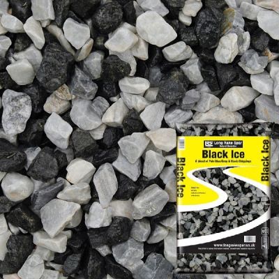 Black Ice Chippings 20mm - 25kg bag