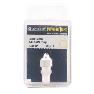 Male Metal Co-Axial Plug