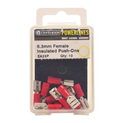 6.3mm Red Female Insulated Push-Ons