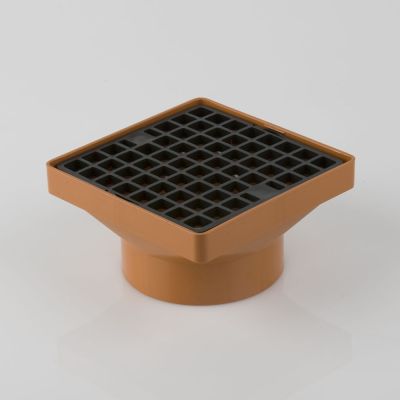 B1061 160mm Square Hopper With 110mm Solvent Socket 