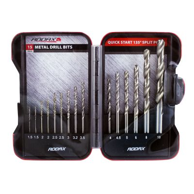 15 Piece - Metal Drill Bit Set