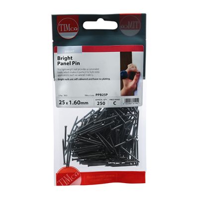 Bright Panel Pins 25 x 1.6mm