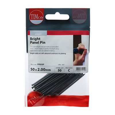 Bright Panel Pins 50 x 2mm