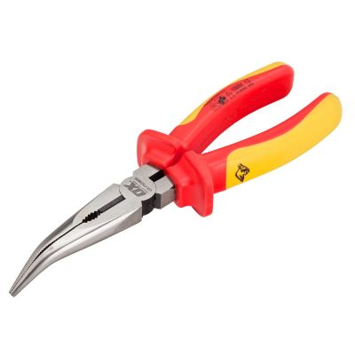 Pro VDE Bent Long Nose Pliers - 200mm
