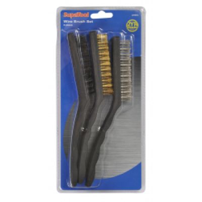 SupaTool 3 Piece Mini Wire Brush Set