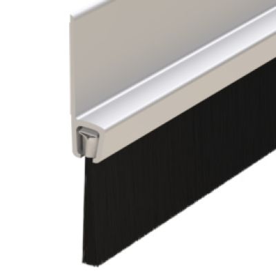 Woodside Aluminium Door Brush Seal - Silver 914mm