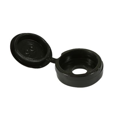 Hinged Screw Caps - Small - Black To fit 3.0 to 4.5 Screw