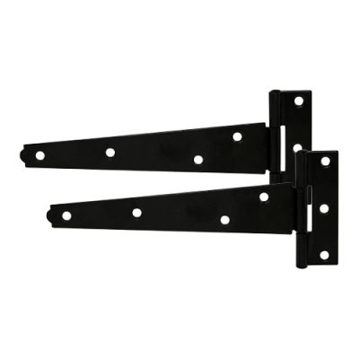 Pair of Light Tee Hinges - Black