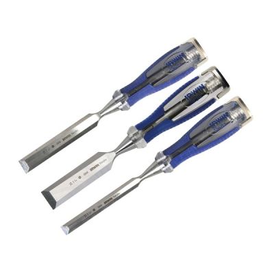 Irwin M750 Splitproof Bevel Edge 3 Piece Chisel Set