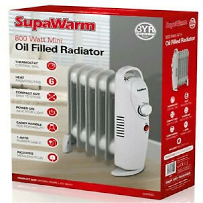 Supawarm Mini Oil Filled Radiator 800w