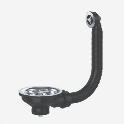 VIVA BASKET STRAINER WASTE (ROUND OVERFLOW)