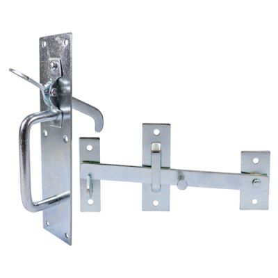 Suffolk Gate Latch 205x45mm - Zinc