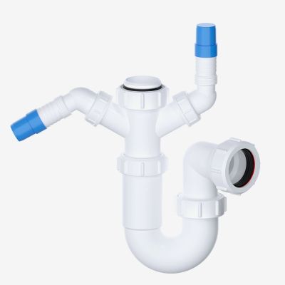 VIVA 1-1/2" SINK TRAP (WITH TWIN 135* NOZZLES)