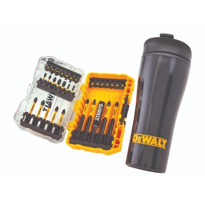 32 PIECE FLEXTORQ BIT SET & TRAVEL MUG